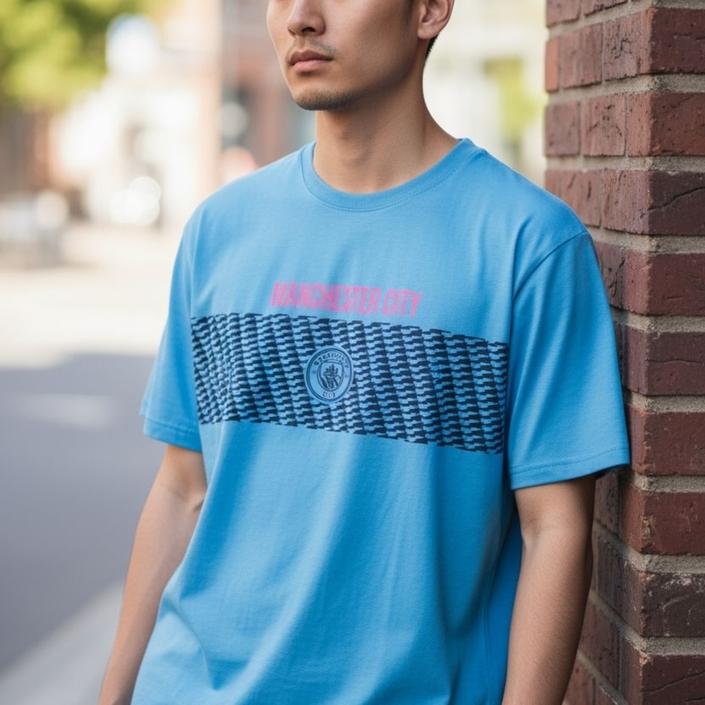 Manchester City Blue Graphic Tee
